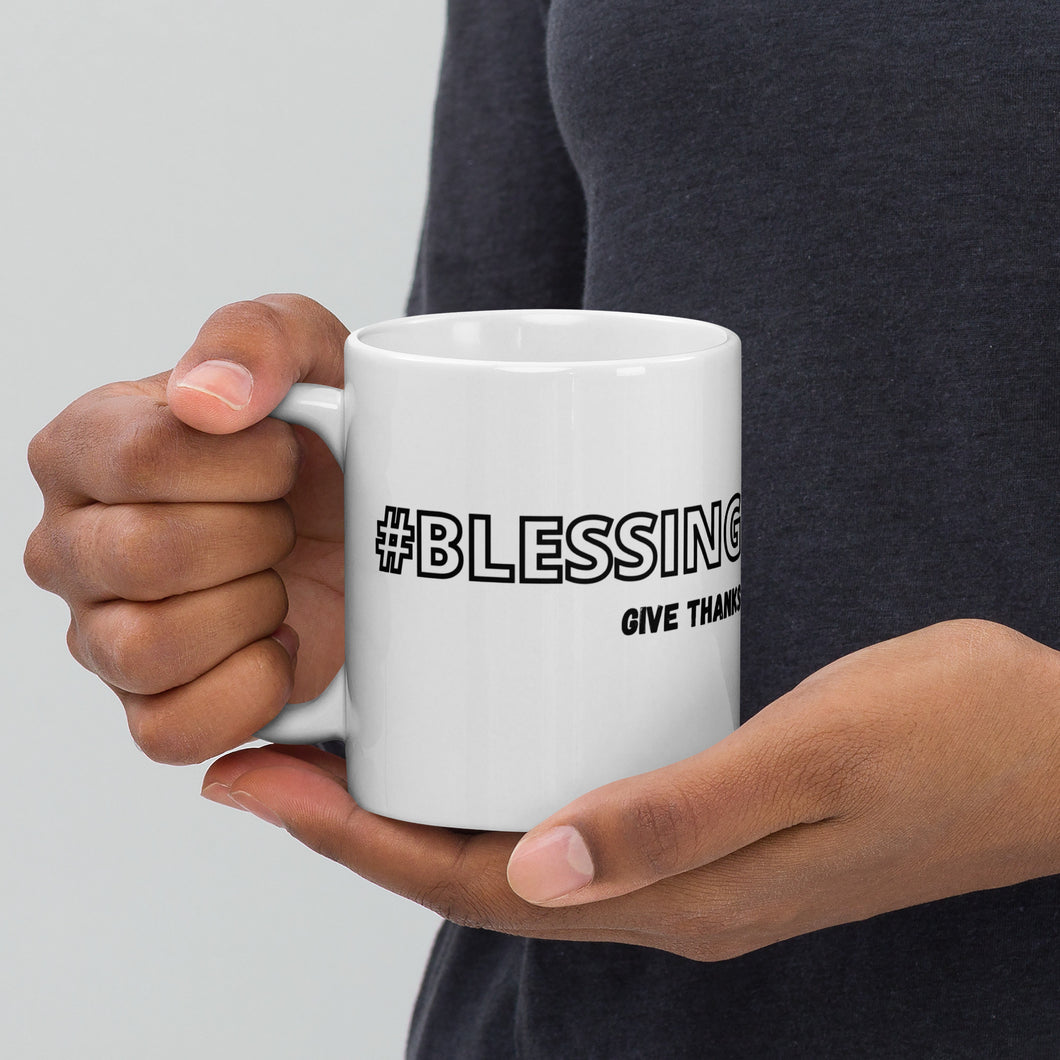 Blessing™ White glossy mug